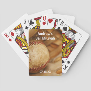 Baseball Themed Bar Mitzvah Playing Cards