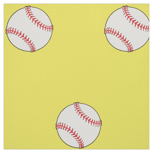 Baseball Themed Fabric - HAMbyWhiteGlove (Swatch)