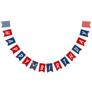 Baseball Themed Personalized Birthday  Bunting