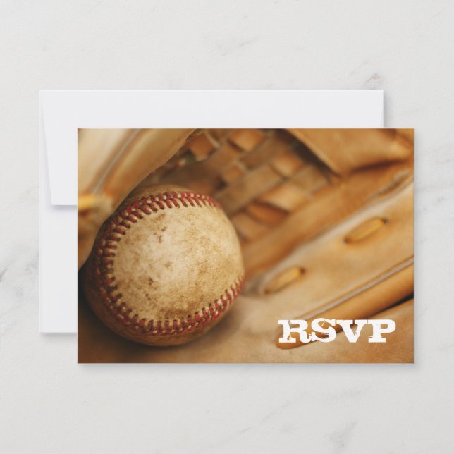 Baseball Themed RSVP Card (Front)