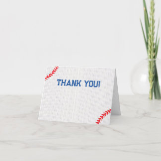 Baseball-Themed Thank You Card