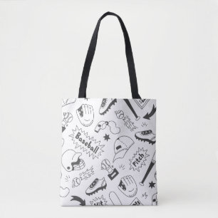 Baseball-Themed Tote Bag