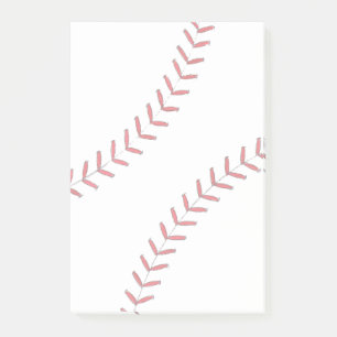 Baseball Threads Post-it Notes