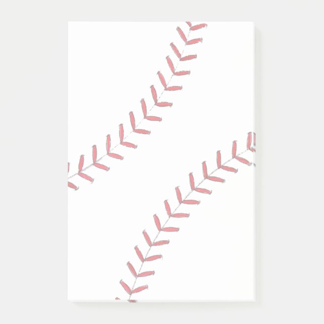 Baseball Threads Post-it Notes (Front)
