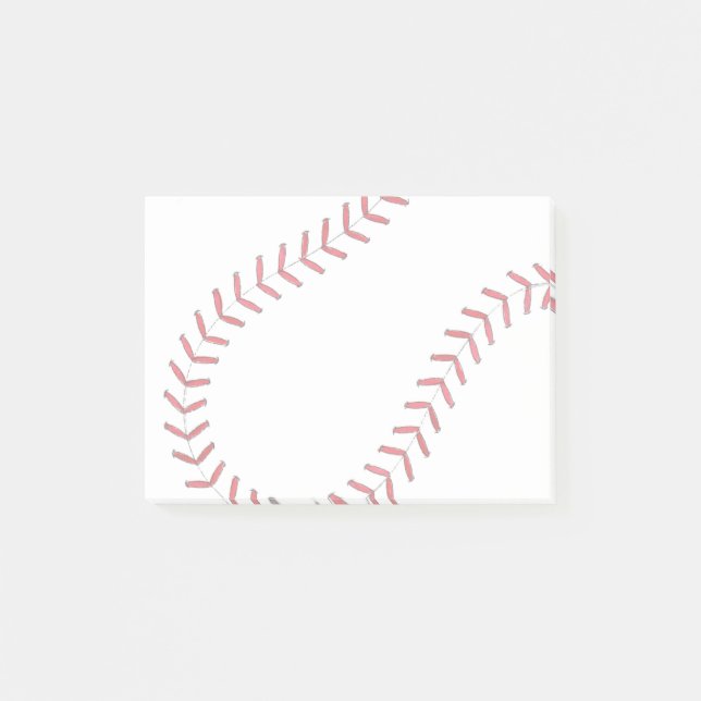 Baseball Threads Post-it Notes (Front)