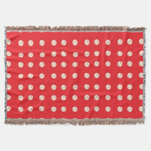 Baseball Throw Blanket (Front)
