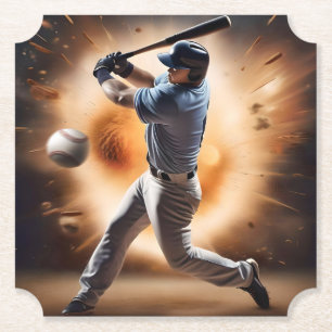 Baseball Thunder Pitch, Paper Coaster