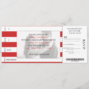 Baseball Ticket Invitation