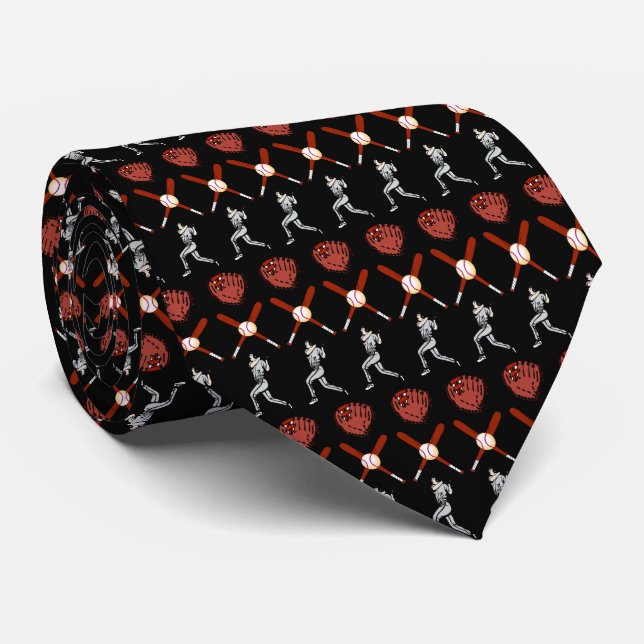 Baseball Tie (Rolled)