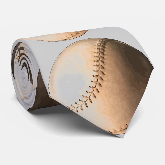 Baseball Tie (Rolled)