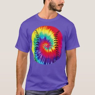 Baseball Tie Dye Rainbow Kids Boys nage Men Girls T-Shirt