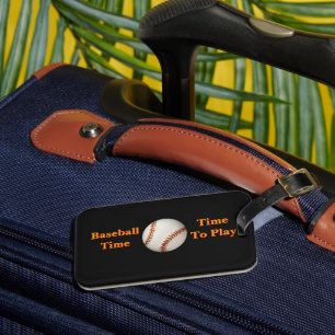 Baseball Time, Time To Play Luggage Tag