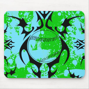baseball. tribal. mouse pad
