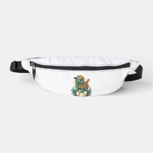 Baseball Turtle Vintage Engraving Graphic Design_1 Bum Bags