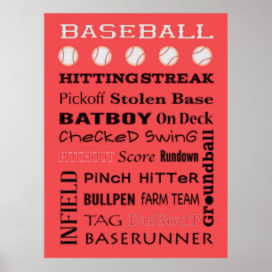BASEBALL typography Poster