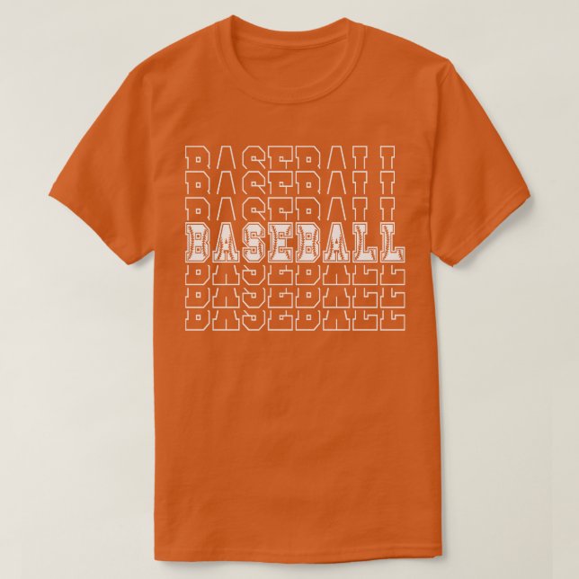Baseball Typography T-Shirt (Design Front)