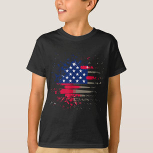 Baseball U.S American flag T-Shirt