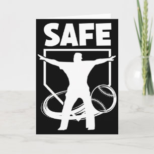 Baseball Umpire Best Umpire Calls Safe T Shirt Card