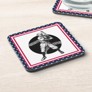 Baseball:Vintage Beverage Coaster