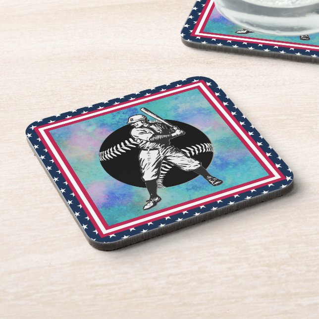 Baseball:Vintage Beverage Coaster (Left Side)