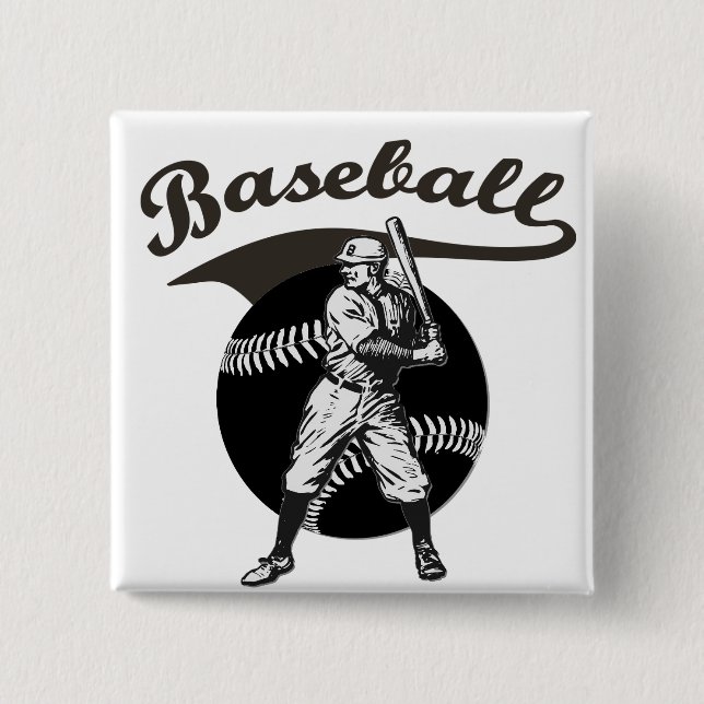 Baseball:Vintage Button (Front)