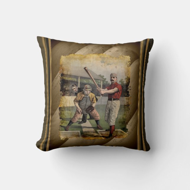 Baseball:Vintage Cushion (Front)