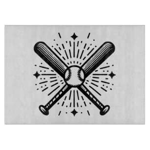 baseball vintage cutting board