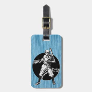 Baseball:Vintage Luggage Tag