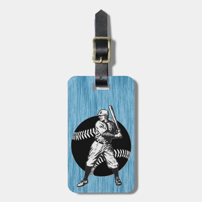 Baseball:Vintage Luggage Tag (Front Vertical)