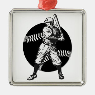 Baseball:Vintage Metal Tree Decoration