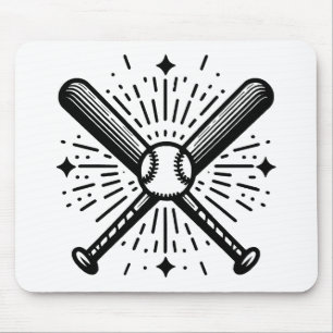 baseball vintage mouse pad