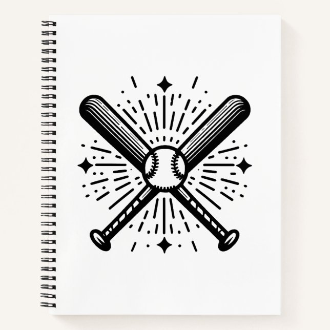 baseball vintage notebook (Front)