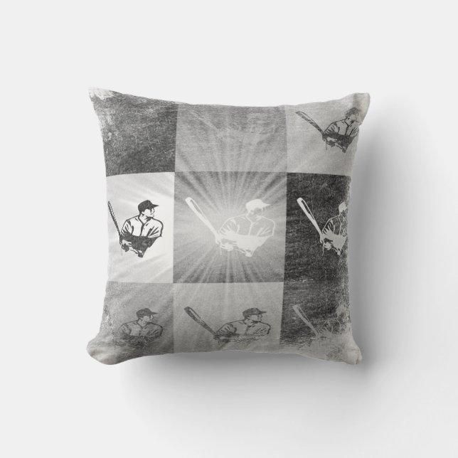 Baseball vintage Pillow (Front)
