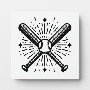 baseball vintage plaque