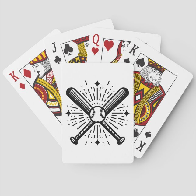 baseball vintage playing cards (Back)