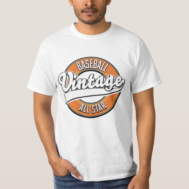 Baseball vintage style logo. T-Shirt (Front)
