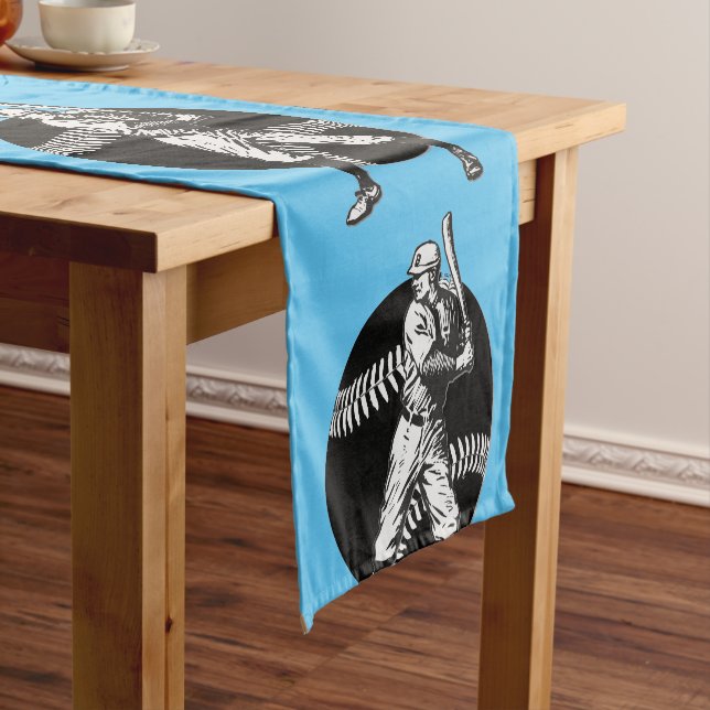 Baseball:Vintage Table Runner (In Situ)