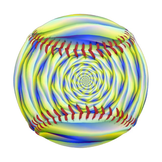 Baseball   Vortex in Blue and Yellow (Back)