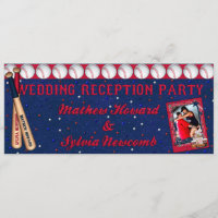 Baseball Wedding Reception Invite-Custom HOWARD
