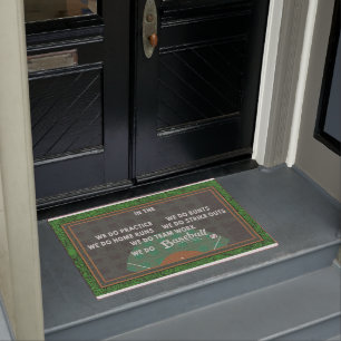 Baseball Welcome Mat, Spring Decor  Doormat