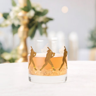 BASEBALL WHISKEY GLASS
