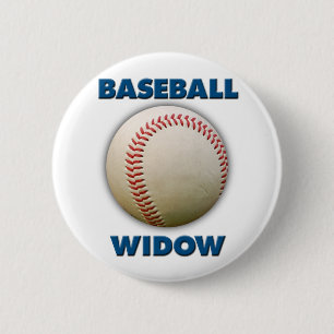Baseball Widow 6 Cm Round Badge