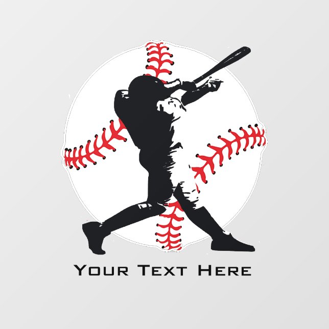 Baseball Window Cling (Sheet)