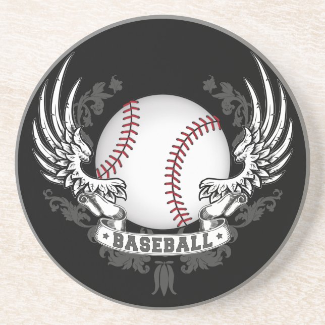 Baseball Wings Coaster (Front)