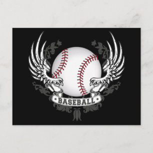 Baseball Wings Postcard