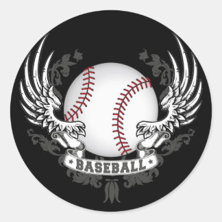 Baseball Wings Sticker