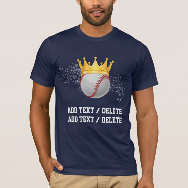 Baseball With Crown T-Shirt (Front)