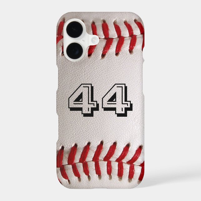 Baseball with Customisable Number (Back)