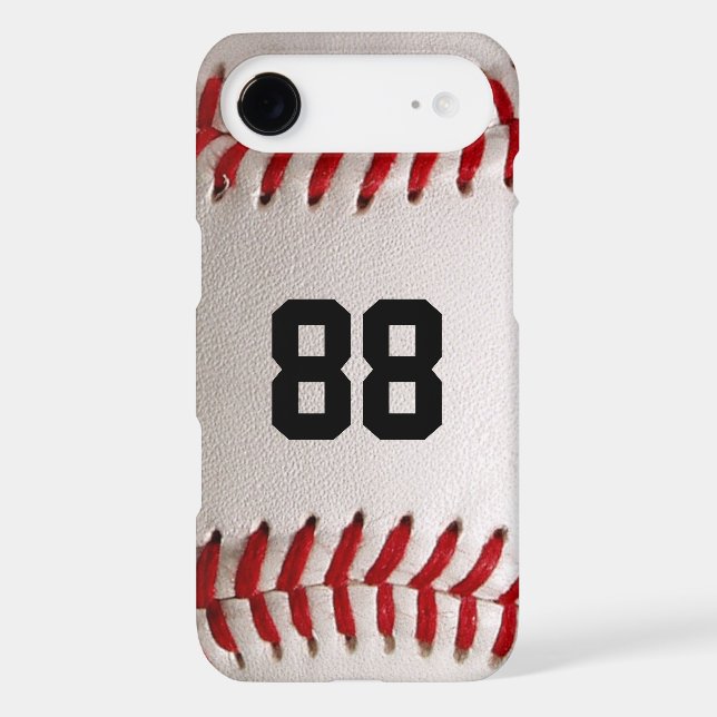 Baseball with Customisable Number (Back)