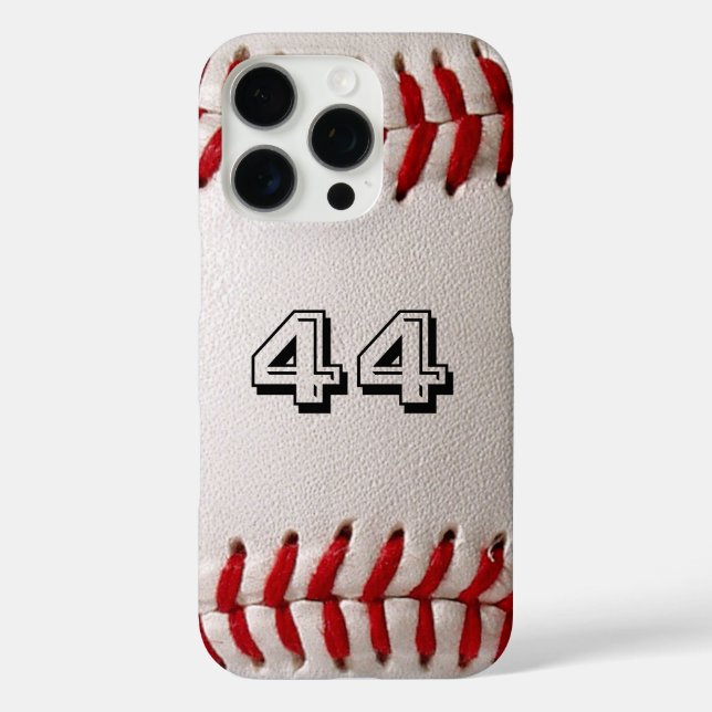 Baseball with Customisable Number Case-Mate iPhone Case (Back)